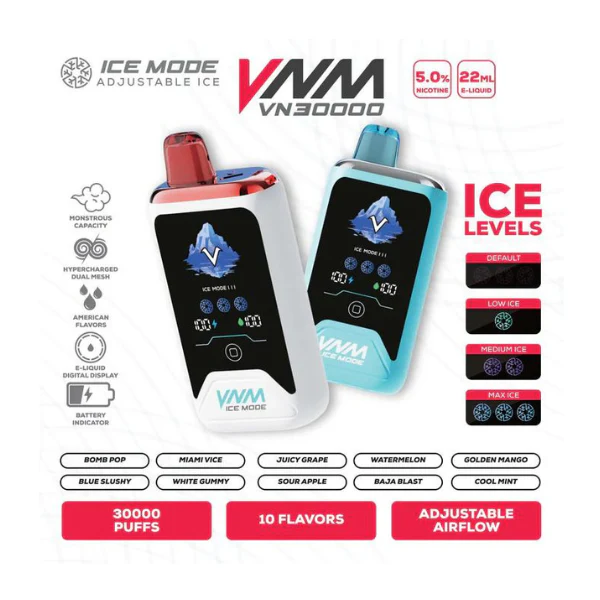VNM 30K Puffs Disposable Ice Mode 5ct