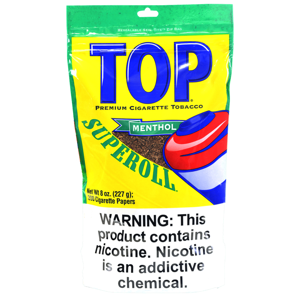 top superoll tobacco Cigarette Regular Can - 3.5 Oz Top Superoll Menthol Rolling Tobacco