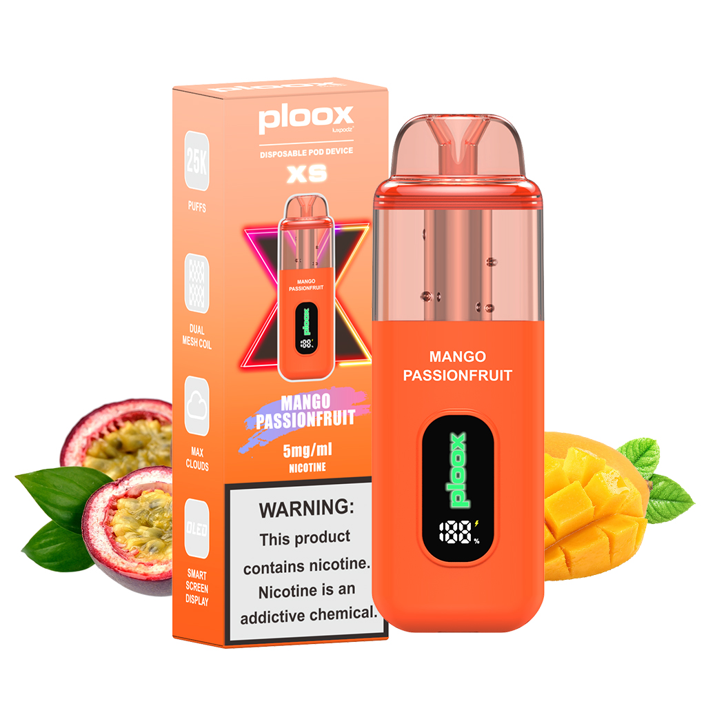 ploox xs 25k puffs disposable - mango passionfruit